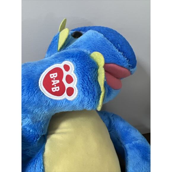Build A Bear Blue & Yellow Dinosaur Ankylosaurus 18” Stuffed Plush ~ BAB 2018 - Picture 5 of 7